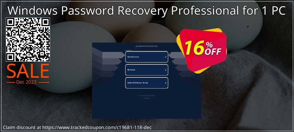 Windows Password Recovery Professional for 1 PC coupon on Easter Day deals