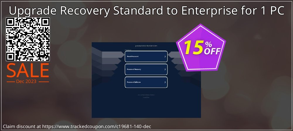 Upgrade Recovery Standard to Enterprise for 1 PC coupon on World Backup Day offering discount