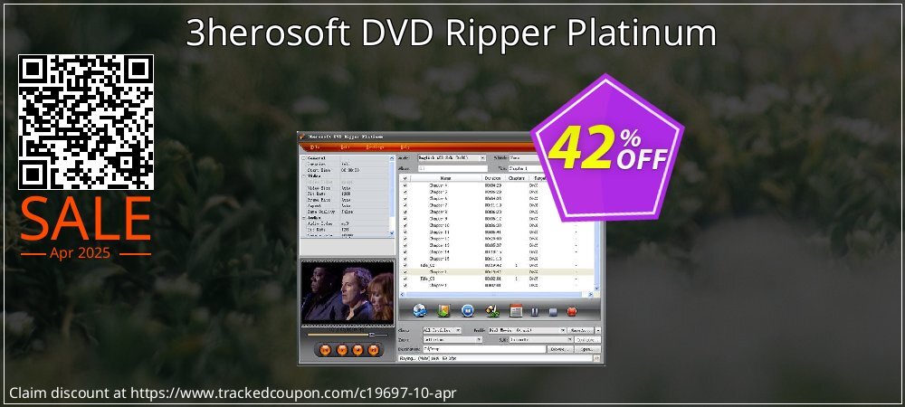 3herosoft DVD Ripper Platinum coupon on Mother Day sales