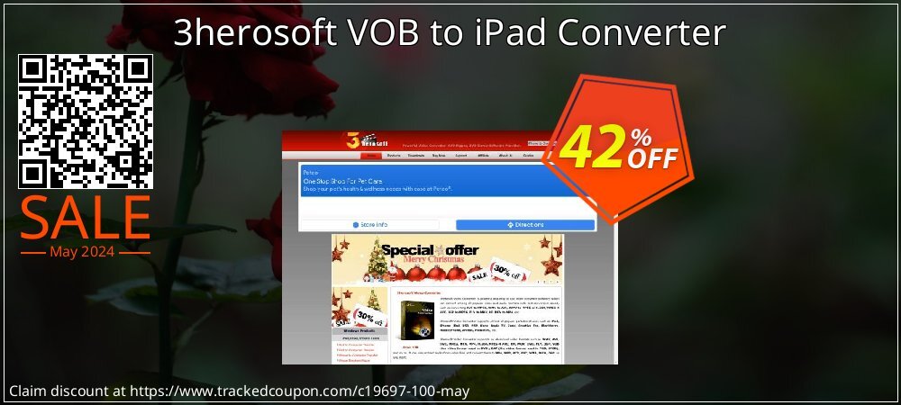 3herosoft VOB to iPad Converter coupon on Mother's Day sales