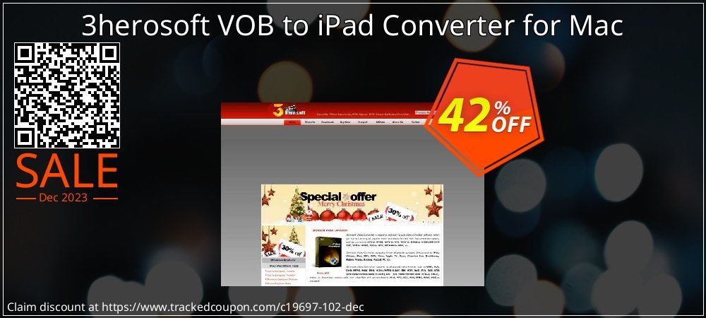 3herosoft VOB to iPad Converter for Mac coupon on Working Day offer