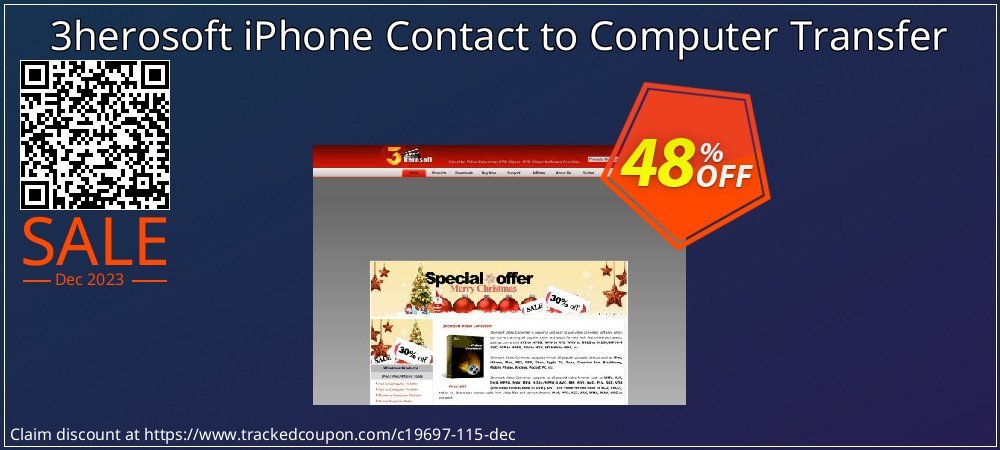 3herosoft iPhone Contact to Computer Transfer coupon on National Walking Day offering sales