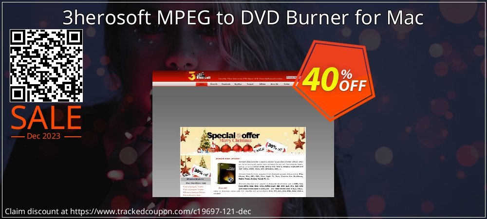 3herosoft MPEG to DVD Burner for Mac coupon on World Party Day offer