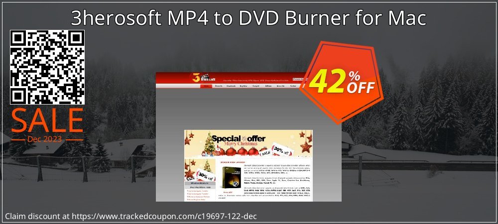 3herosoft MP4 to DVD Burner for Mac coupon on April Fools' Day discount