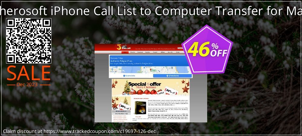 3herosoft iPhone Call List to Computer Transfer for Mac coupon on World Party Day discounts