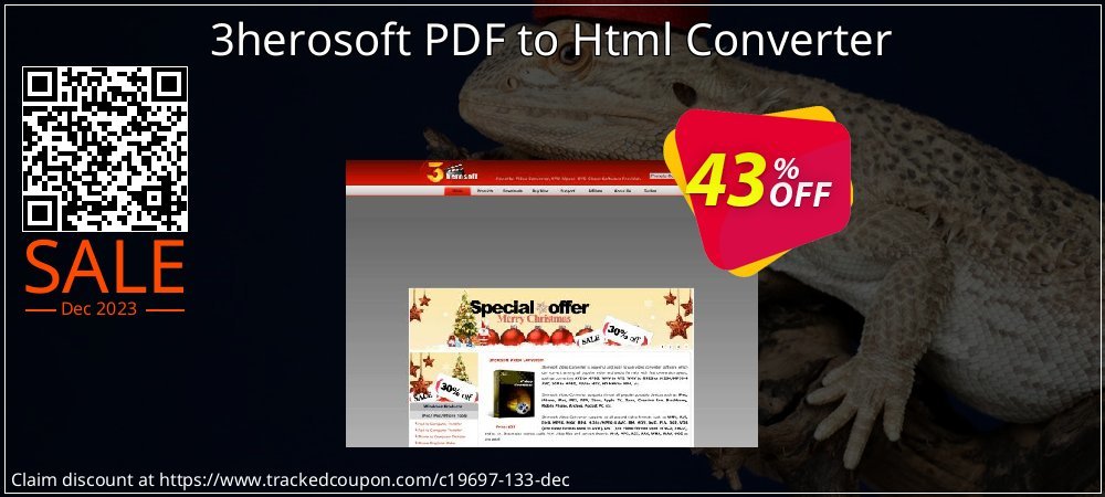 3herosoft PDF to Html Converter coupon on Easter Day offering sales