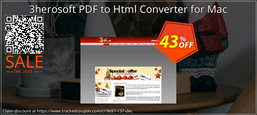 3herosoft PDF to Html Converter for Mac coupon on April Fools' Day sales
