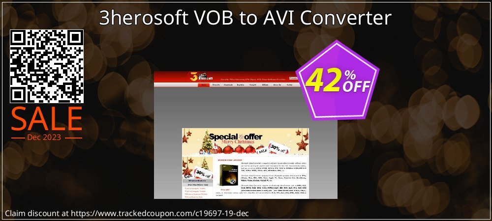 3herosoft VOB to AVI Converter coupon on April Fools' Day discounts