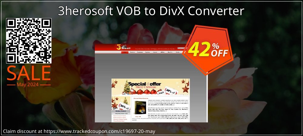 3herosoft VOB to DivX Converter coupon on Mother's Day deals