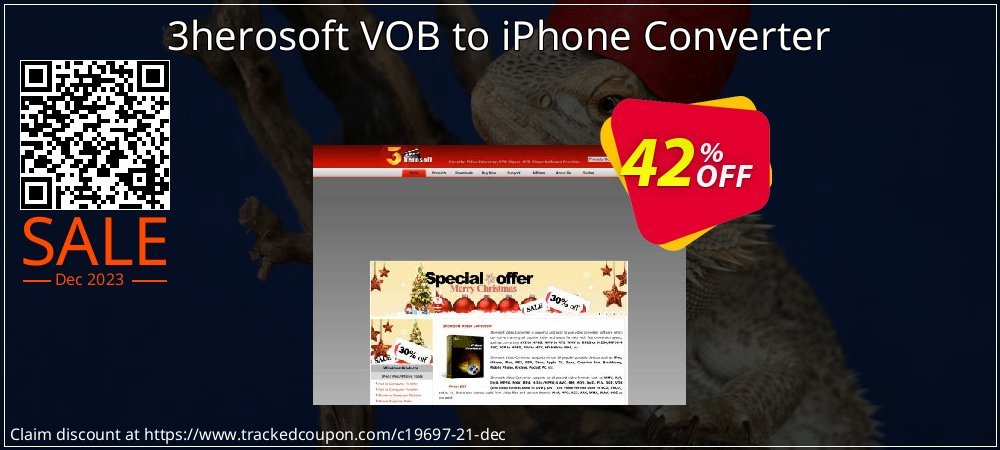 3herosoft VOB to iPhone Converter coupon on World Party Day deals