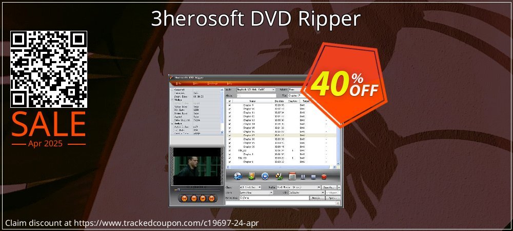 3herosoft DVD Ripper coupon on World Password Day offering sales