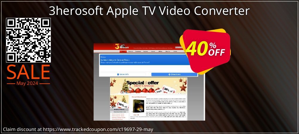 3herosoft Apple TV Video Converter coupon on National Smile Day deals