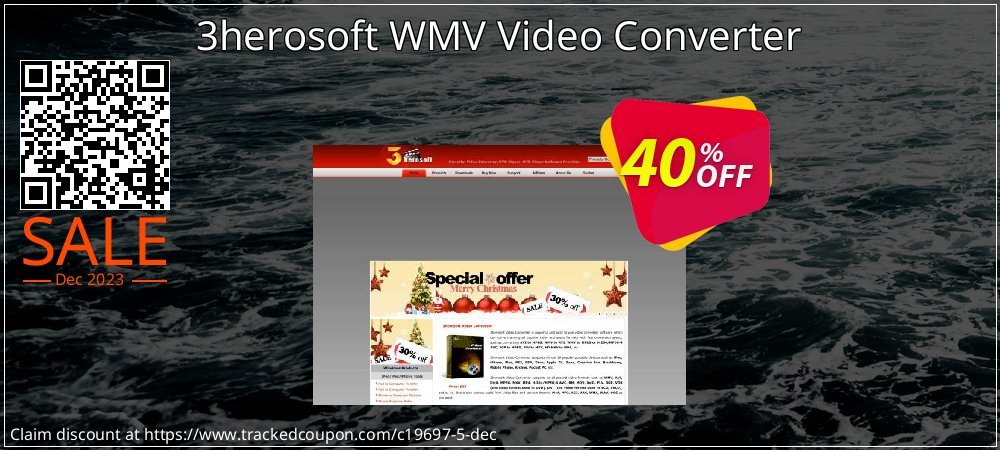 3herosoft WMV Video Converter coupon on National Walking Day discount