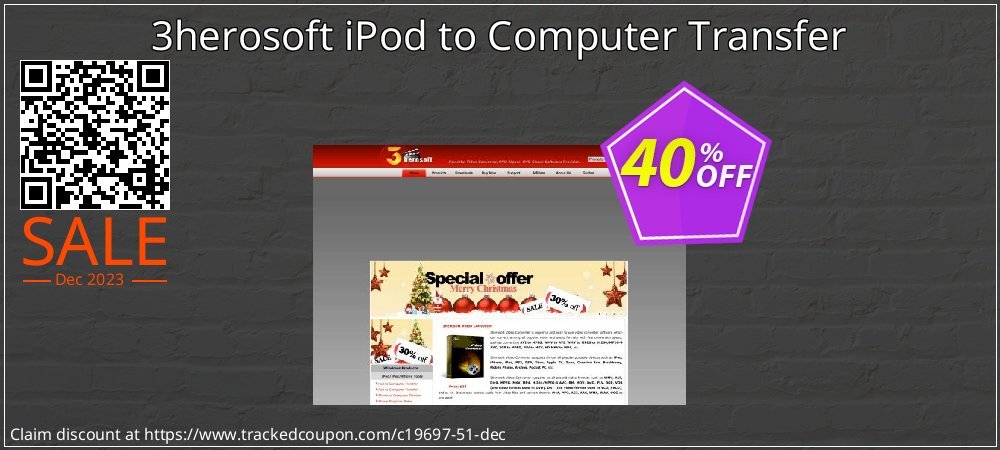 3herosoft iPod to Computer Transfer coupon on World Party Day offering discount
