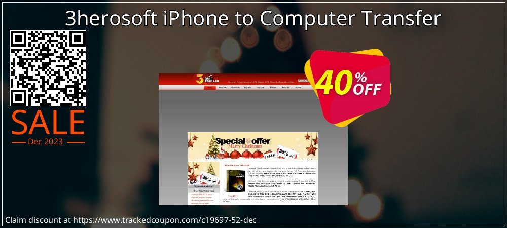3herosoft iPhone to Computer Transfer coupon on April Fools' Day offering sales