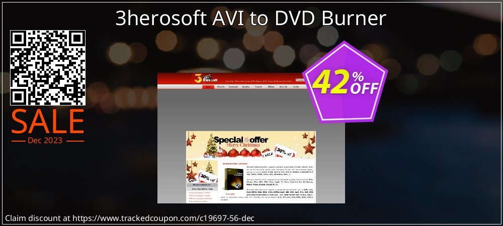3herosoft AVI to DVD Burner coupon on World Party Day sales