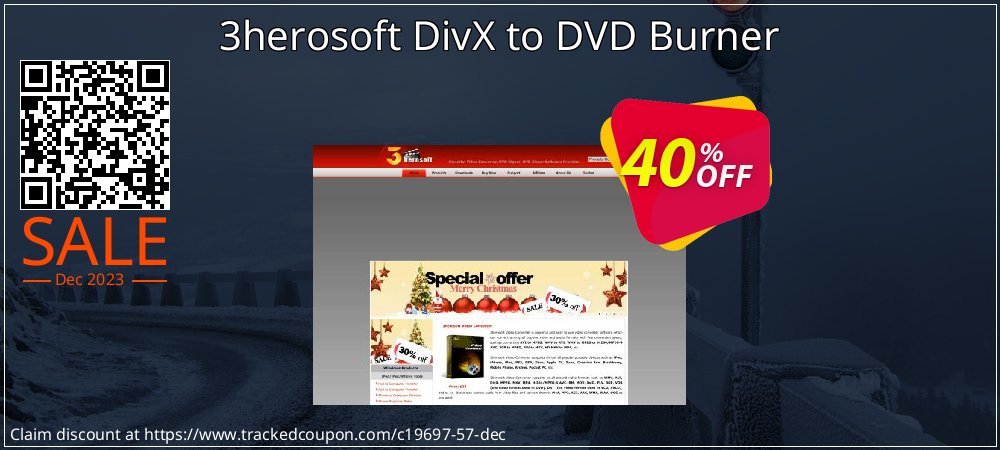 3herosoft DivX to DVD Burner coupon on Working Day offer