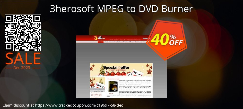 3herosoft MPEG to DVD Burner coupon on Easter Day offer