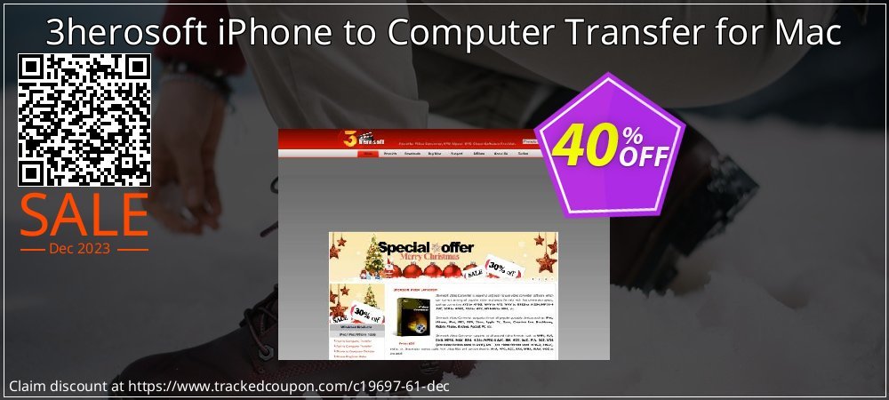 3herosoft iPhone to Computer Transfer for Mac coupon on World Party Day offering sales