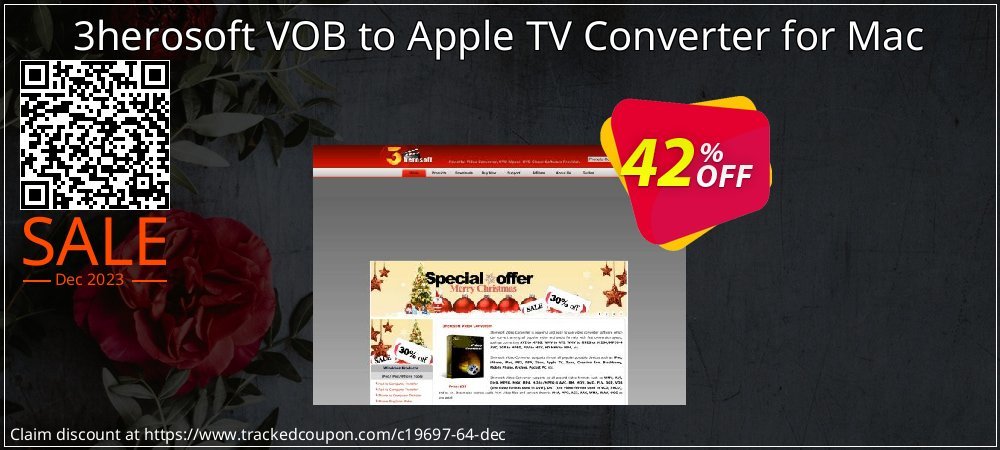 3herosoft VOB to Apple TV Converter for Mac coupon on World Password Day sales