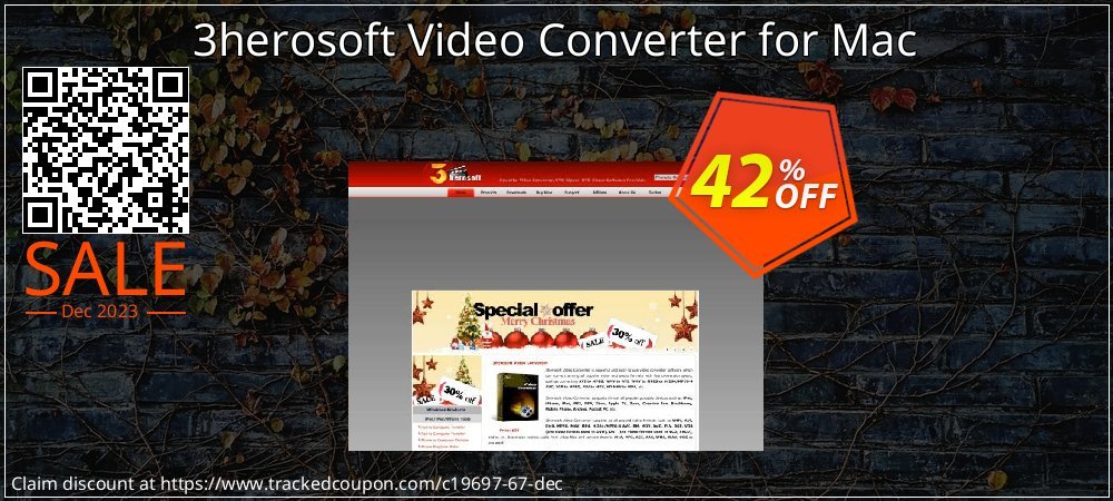 3herosoft Video Converter for Mac coupon on Working Day discount