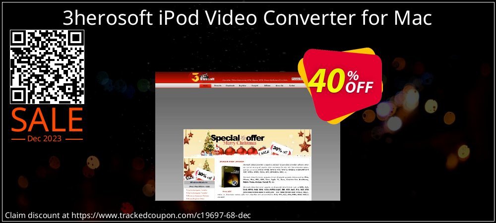 3herosoft iPod Video Converter for Mac coupon on Constitution Memorial Day offering discount