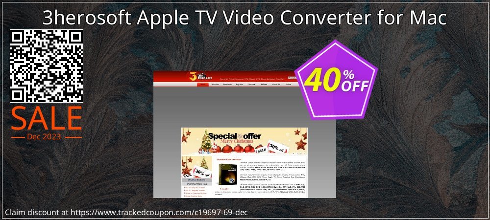 3herosoft Apple TV Video Converter for Mac coupon on April Fools' Day discount