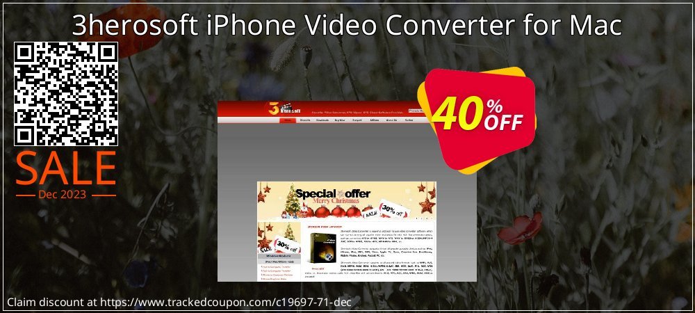 3herosoft iPhone Video Converter for Mac coupon on World Party Day super sale
