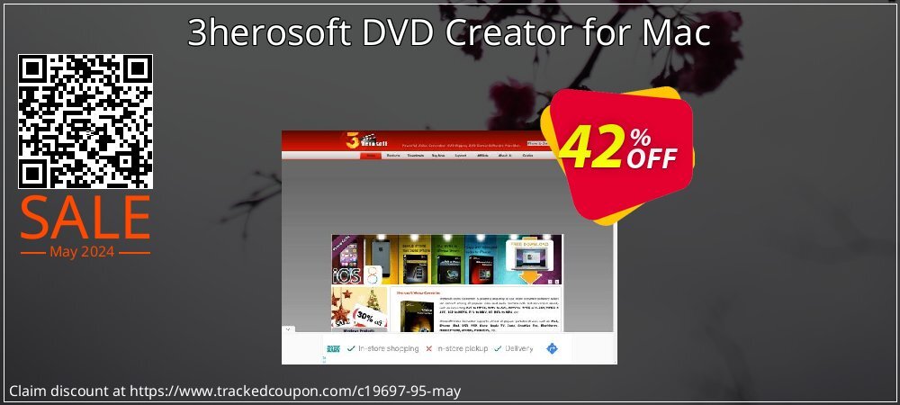 3herosoft DVD Creator for Mac coupon on Mother Day offering discount