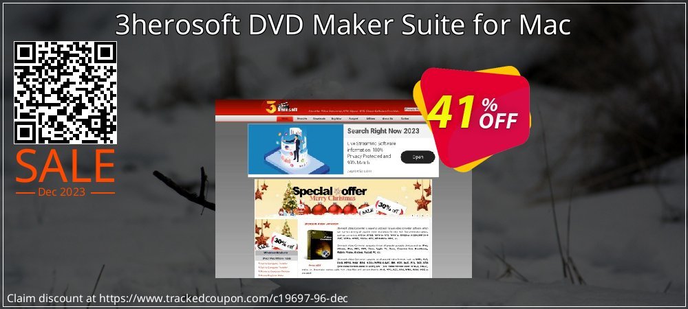 3herosoft DVD Maker Suite for Mac coupon on World Party Day offering discount