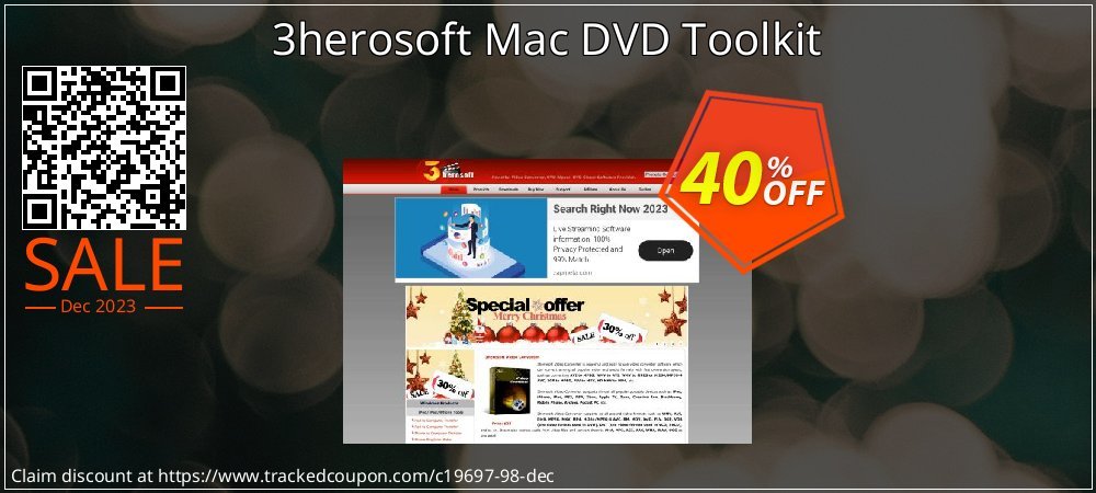 3herosoft Mac DVD Toolkit coupon on Easter Day super sale