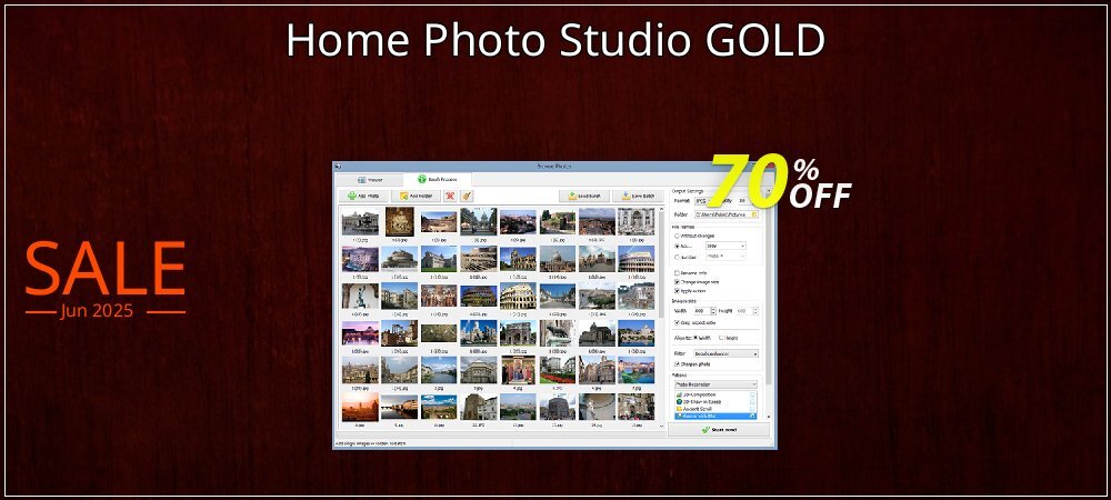 Home Photo Studio GOLD coupon on World Party Day offering sales