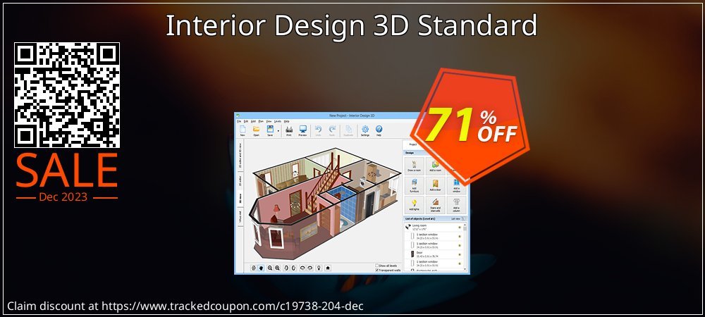 Interior Design 3D Standard coupon on National Smile Day deals