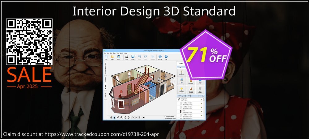 Interior Design 3D Standard coupon on National Smile Day deals