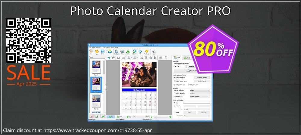 Photo Calendar Creator PRO coupon on National Walking Day offering discount