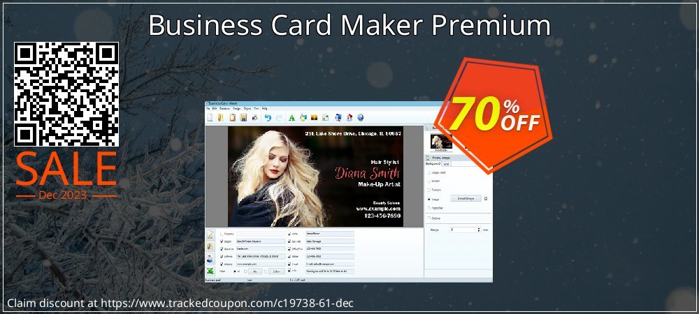 Business Card Maker Premium coupon on World Whisky Day offer