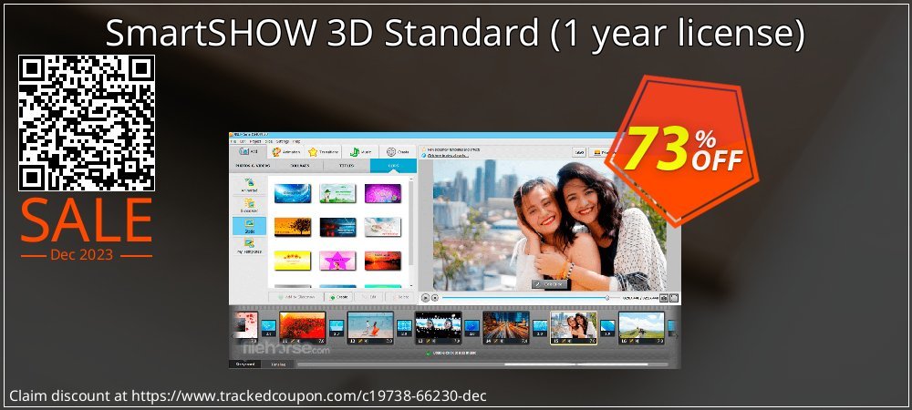 SmartSHOW 3D Standard - 1 year license  coupon on National Walking Day offer