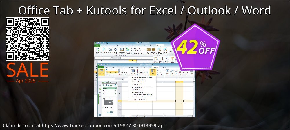 Office Tab + Kutools for Excel / Outlook / Word coupon on National Smile Day super sale