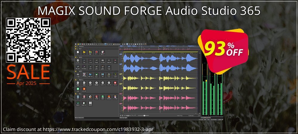 MAGIX SOUND FORGE Audio Studio 365 coupon on Virtual Vacation Day discount