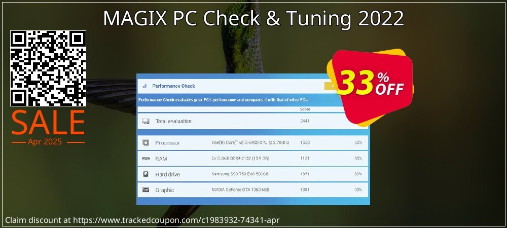 MAGIX PC Check & Tuning 2022 coupon on World Party Day offer