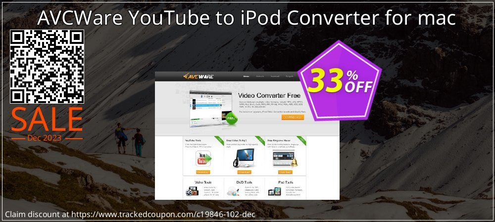 AVCWare YouTube to iPod Converter for mac coupon on World Oceans Day promotions