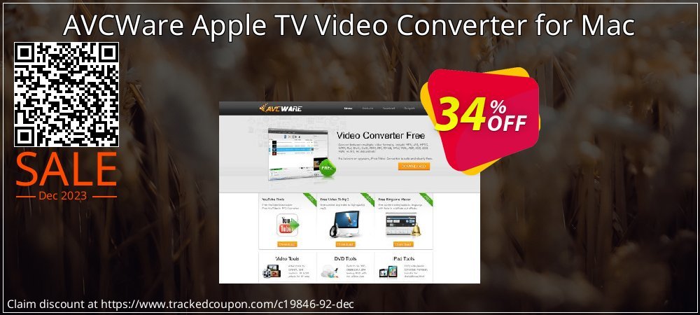 AVCWare Apple TV Video Converter for Mac coupon on April Fools' Day offering sales