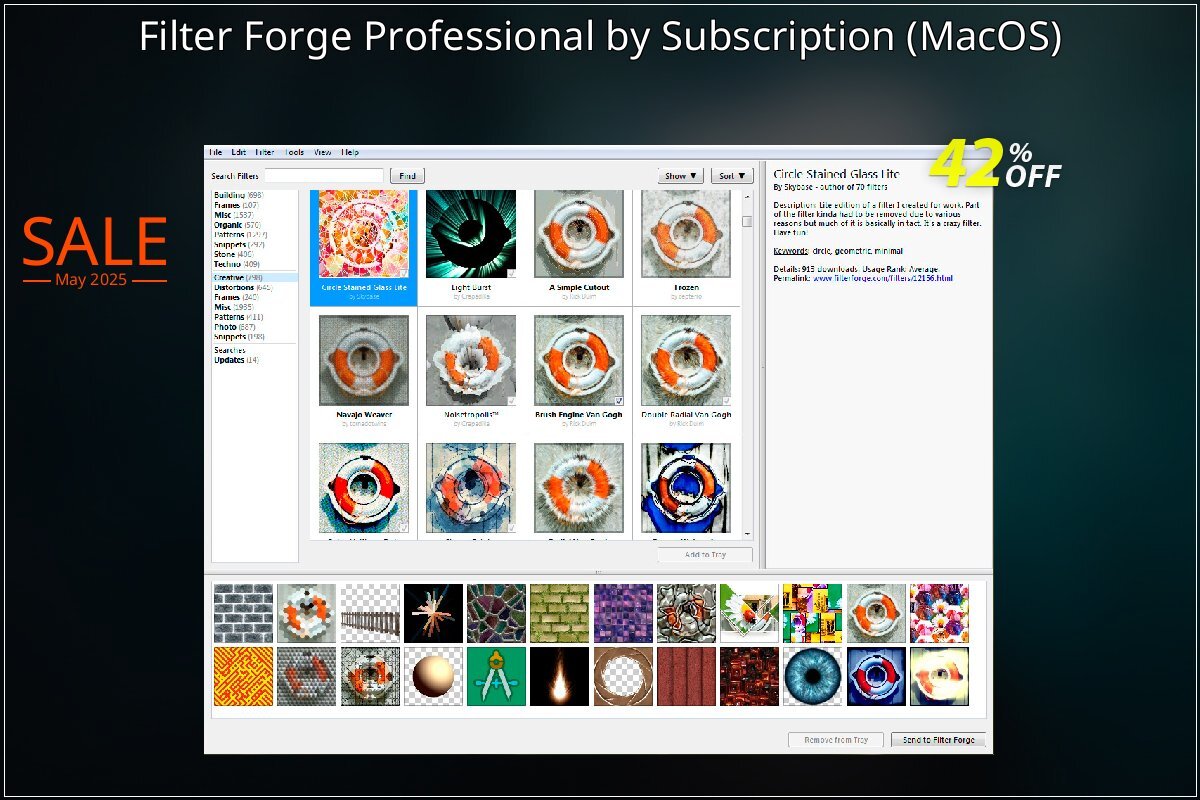 Filter Forge Professional by Subscription - MacOS  coupon on Palm Sunday discount