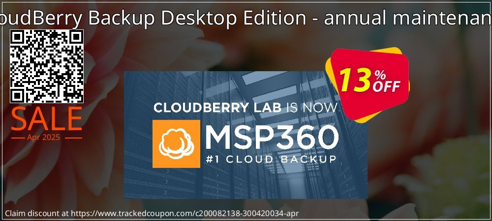 CloudBerry Backup Desktop Edition - annual maintenance coupon on Tell a Lie Day super sale