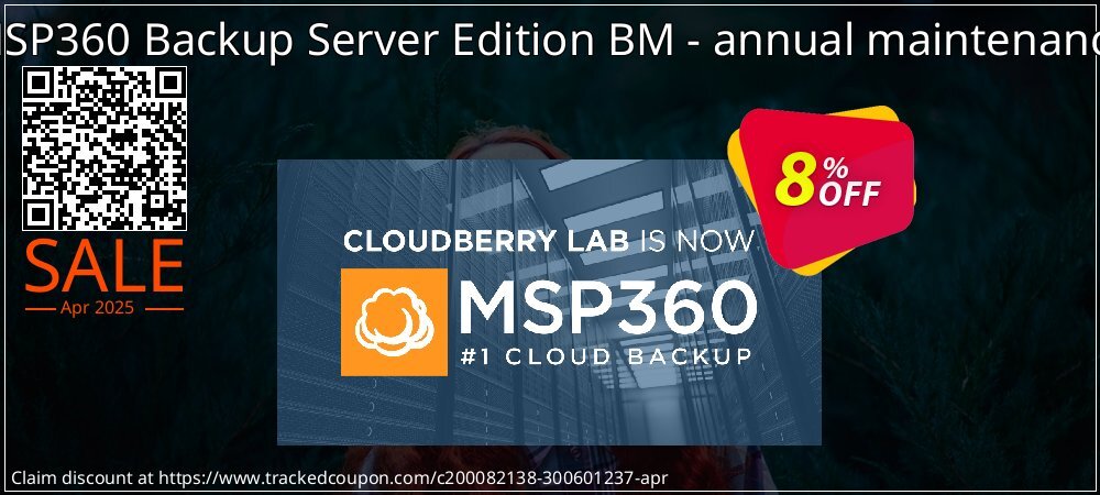 MSP360 Backup Server Edition BM - annual maintenance coupon on Working Day offering discount