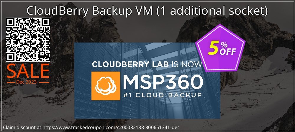 CloudBerry Backup VM - 1 additional socket  coupon on World Party Day offering discount