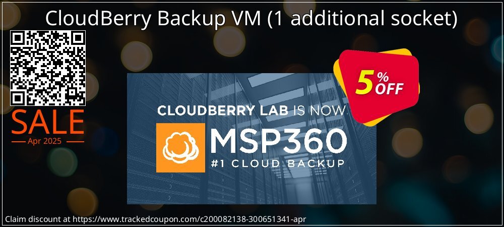 CloudBerry Backup VM - 1 additional socket  coupon on World Party Day offering discount