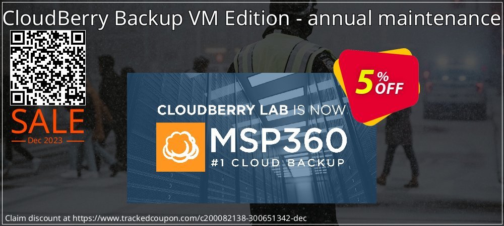 CloudBerry Backup VM Edition - annual maintenance coupon on April Fools' Day offering sales