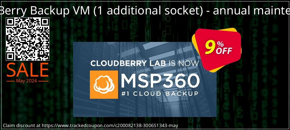 CloudBerry Backup VM - 1 additional socket - annual maintenance coupon on Easter Day super sale
