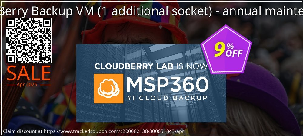 CloudBerry Backup VM - 1 additional socket - annual maintenance coupon on Easter Day super sale